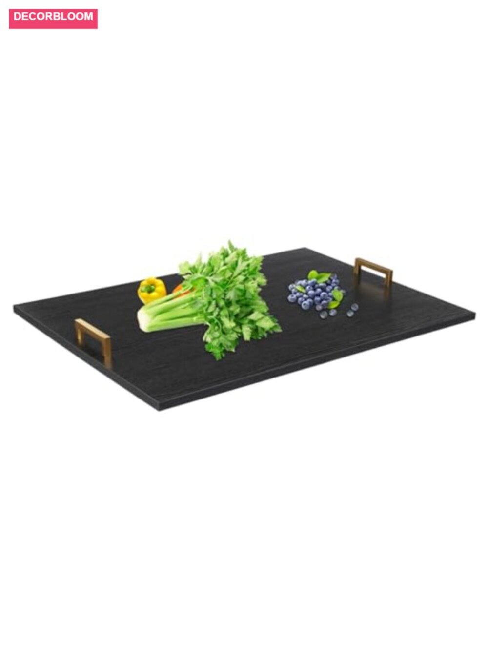 Acacia Wood Stove Top Cover with Iron Handles Extra Thick Noodle Board